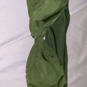 Dark Green Bandeau Bikini top